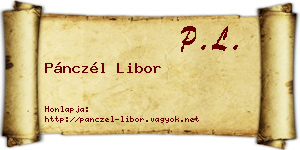 Pánczél Libor névjegykártya